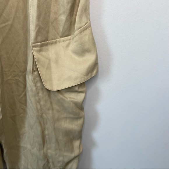 Revolve BCBG Maxazria Paper Bag Pant Pale Khaki Sz XS NWT - Picture 5 of 14